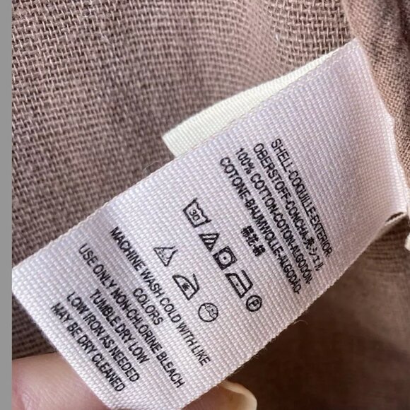 Free People Jagger Blazer Western Military Jacket Open Front Lace Up Cuff Beige - Picture 15 of 15